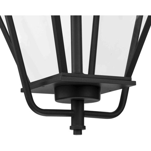 Bradshaw 1 Light 12 inch Textured Black Outdoor Hanging Lantern, Design Series