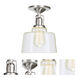 Union Square Buffy 1 Light 7 inch Satin Nickel Flush Mount Ceiling Light