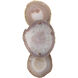 Trinity 1 Light 7 inch Pale Lavender Agate & Antique Brass Wall Sconce Wall Light