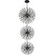 Vera 74 Light 44 inch Black Chandelier Ceiling Light