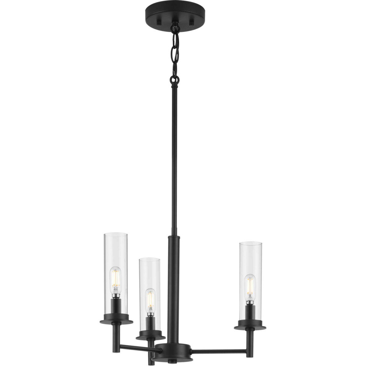 Kellwyn 3 Light 16 inch Matte Black Semi Flush Mount Convertible Ceiling Light