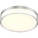 Vantage LED 7 inch Brushed Nickel Flush Mount Ceiling Light