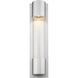 Striate Outdoor Wall Light in Silver