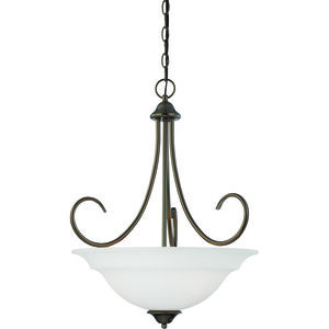 Bella 3 Light 20 inch Oiled Bronze Pendant Ceiling Light