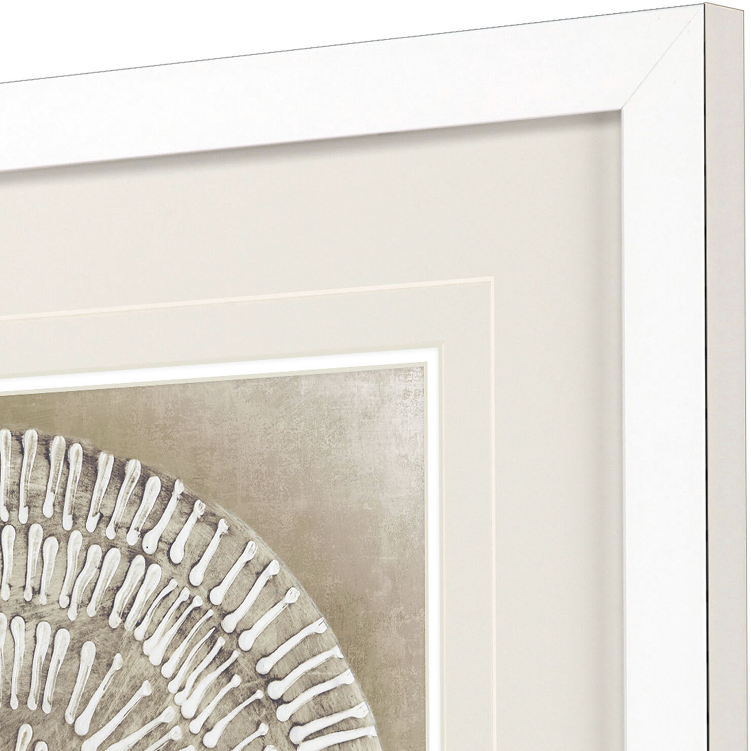 Emboss Beauty Beige and Metallic and Neutral and Rust Framed Art, Propac