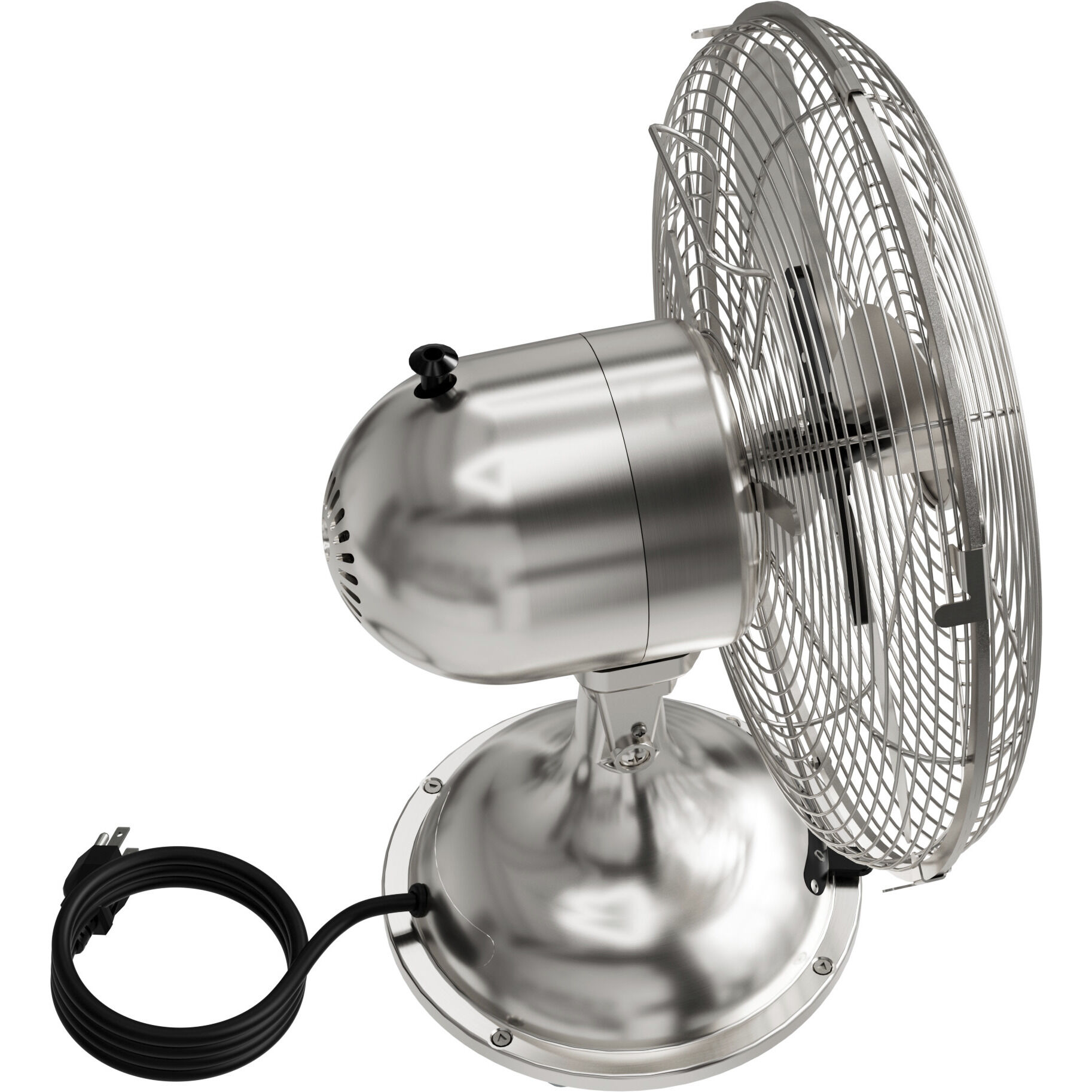 Classic D12 Brushed Nickel Portable Desk Fan