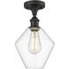 Ballston Cindyrella LED 8 inch Oil Rubbed Bronze Semi-Flush Mount Ceiling Light in Clear Glass
