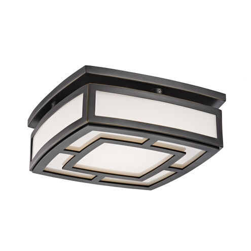 Elmore LED 9.5 inch Old Bronze Flush Mount Ceiling Light, Small