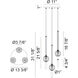 Windchimer LED 13.38 inch Matte Black Pendant Ceiling Light