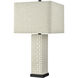 Tunstall 27.5 inch 9 watt White Glazed Table Lamp Portable Light