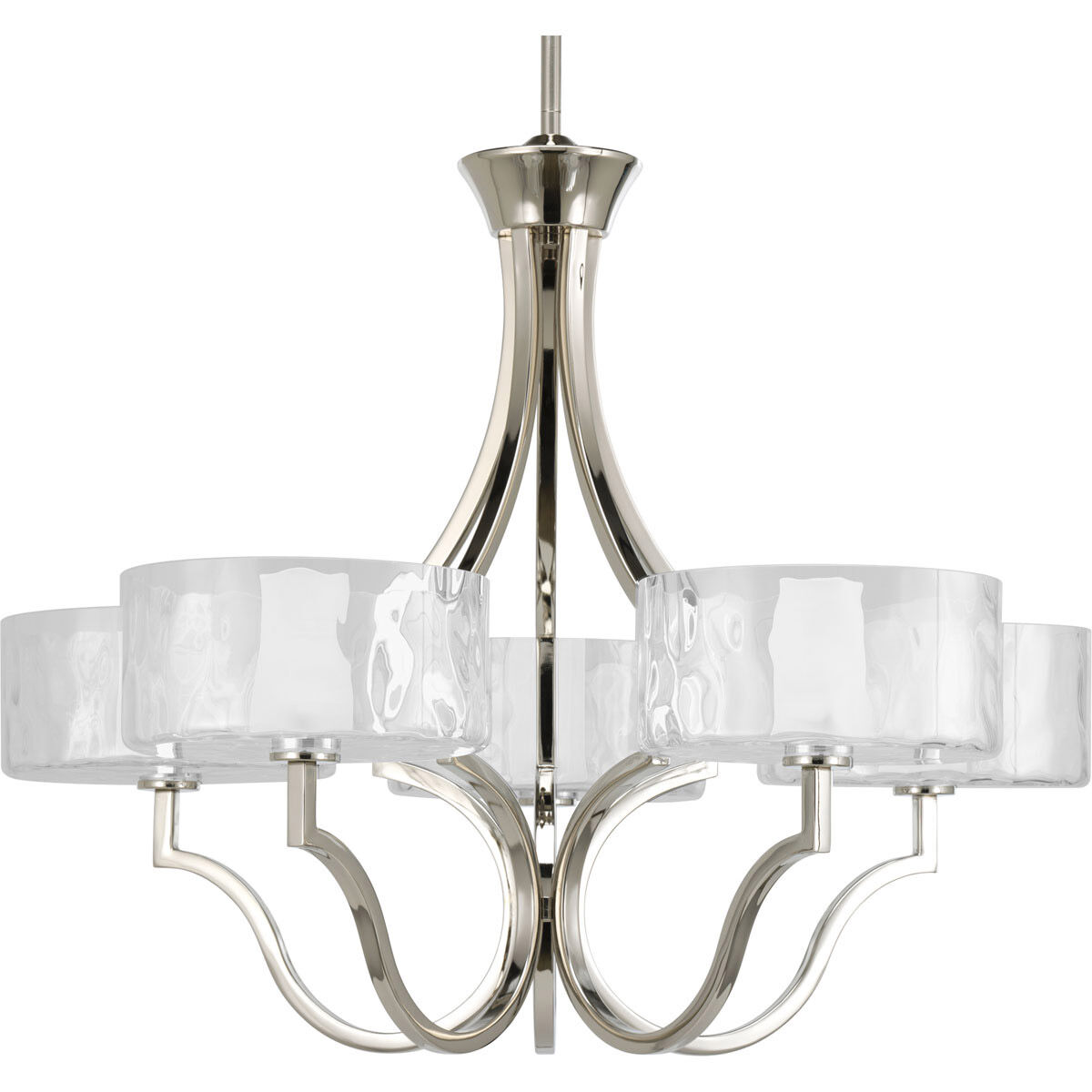 Gail 5 Light 27 inch Polished Nickel Chandelier Ceiling Light