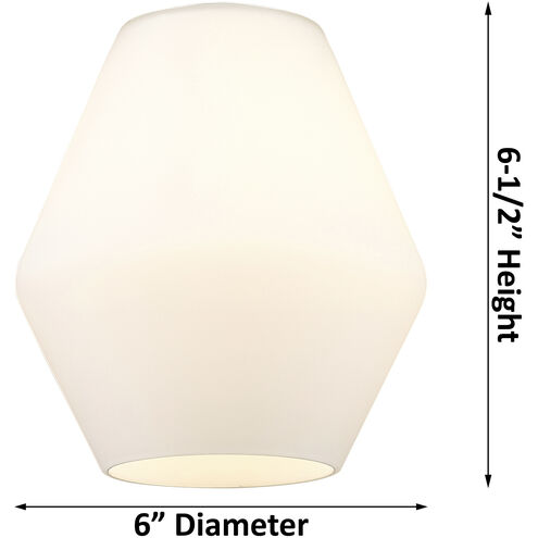 Edison Cindyrella 1 Light 6 inch Polished Chrome Sconce Wall Light in Clear Glass
