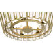 Ricochet 5 Light 24 inch Soft Brass Pendant Ceiling Light