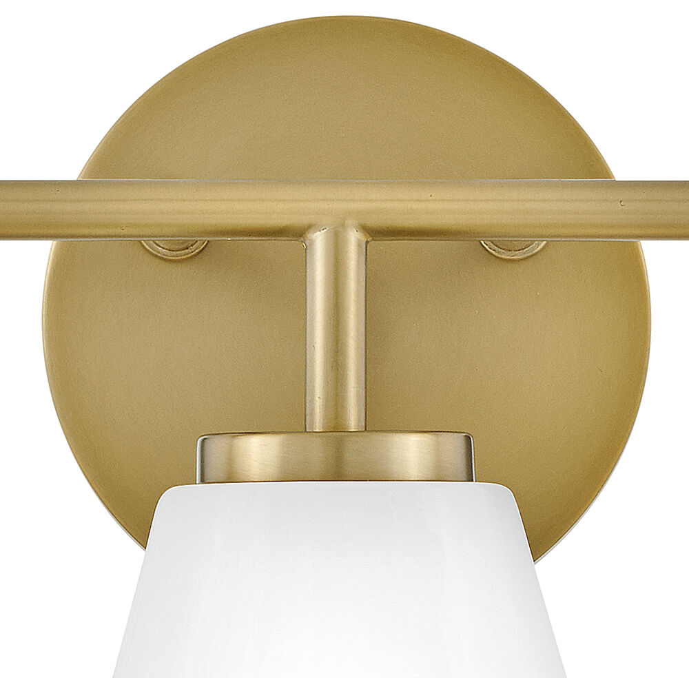 Gio LED 24 inch Lacquered Brass Bath Light Wall Light