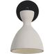 Aethera LED 8.63 inch White Sandstone Cement Outdoor Wall Sconce