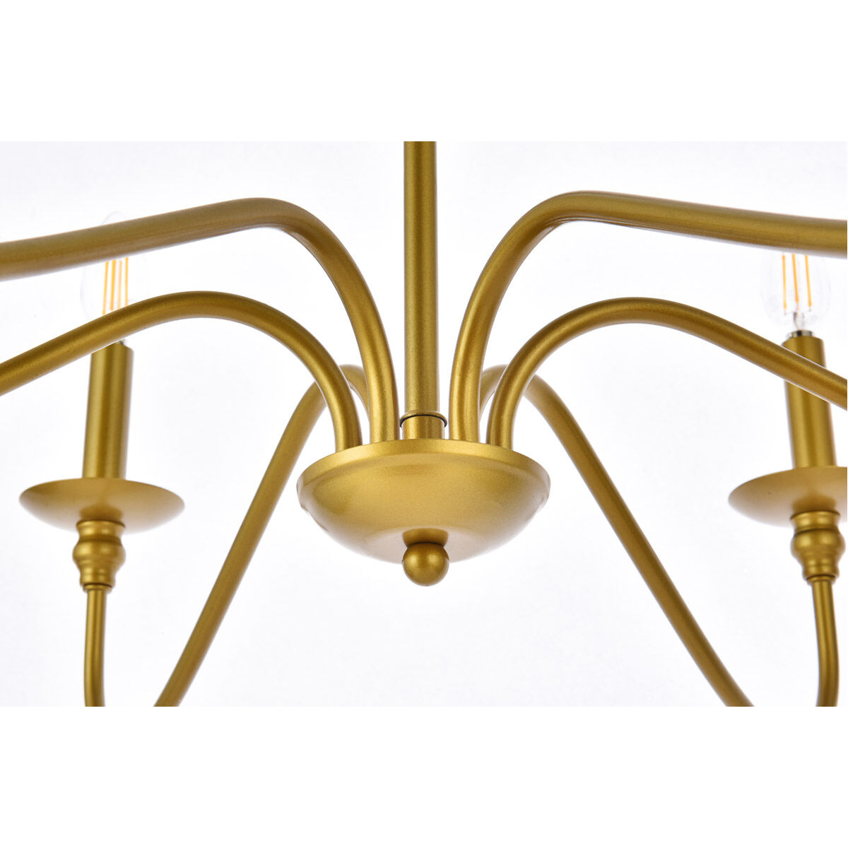 Rohan 6 Light 30 inch Brass Chandelier Ceiling Light 