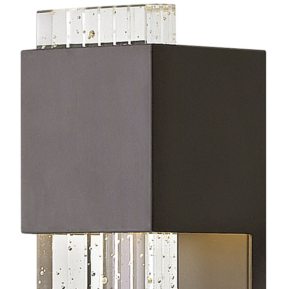 Glacier LED 16 inch Bronze Outdoor Wall Mount Lantern, Small