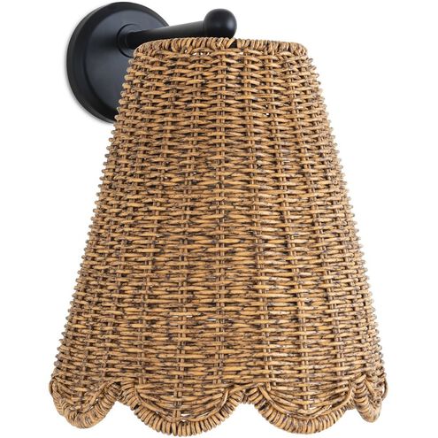 Summer 1 Light 15.25 inch Black Outdoor Sconce