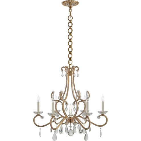 AERIN Montmartre 6 Light 30 inch Hand-Rubbed Antique Brass Chandelier Ceiling Light, Medium