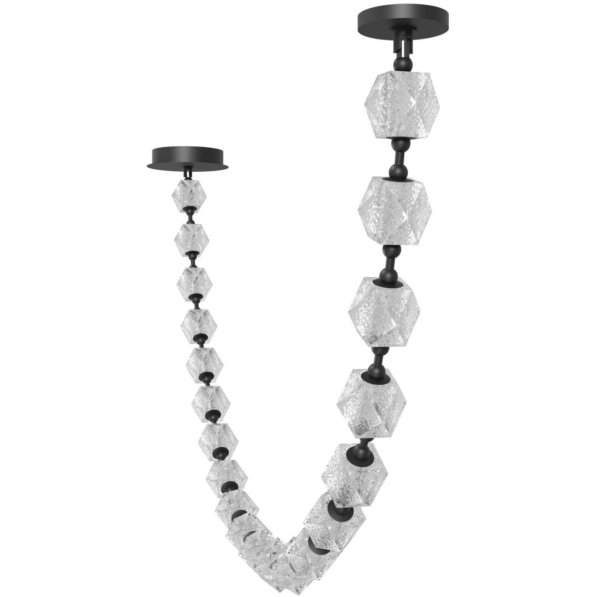 Beluga LED 13 inch Black Pendant Ceiling Light