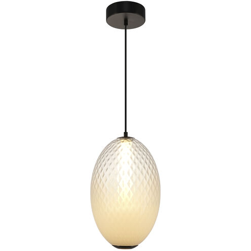 Celeste LED 9.8 inch Gunmetal Pendant Ceiling Light in White Ombre