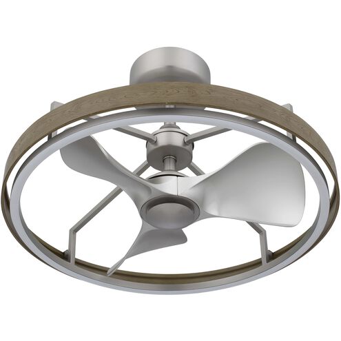 Arroyo LED Brushed Steel Ceiling Fan Light