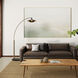 Rancho Mirage 87 inch 60.00 watt Weathered Brass and Black Arc Floor Lamp Portable Light