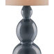 Cymbeline 33.5 inch 150 watt Steel Blue Table Lamp Portable Light