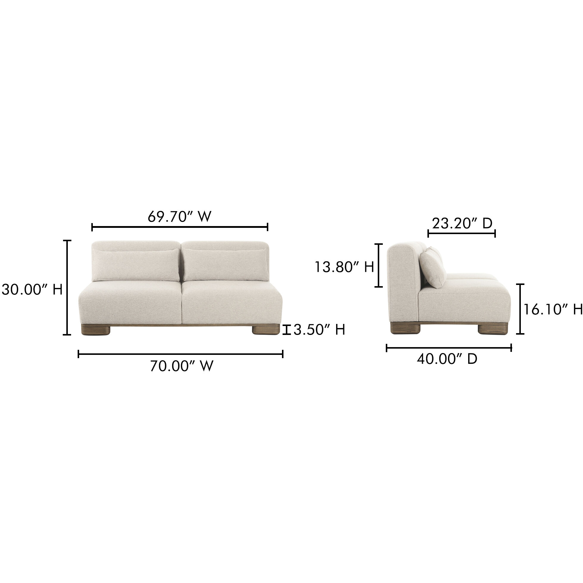 June Beige Sofa