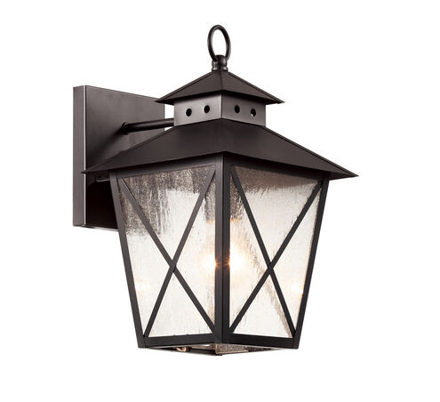 Circa 2 Light 15 inch Black Outdoor Wall Lantern