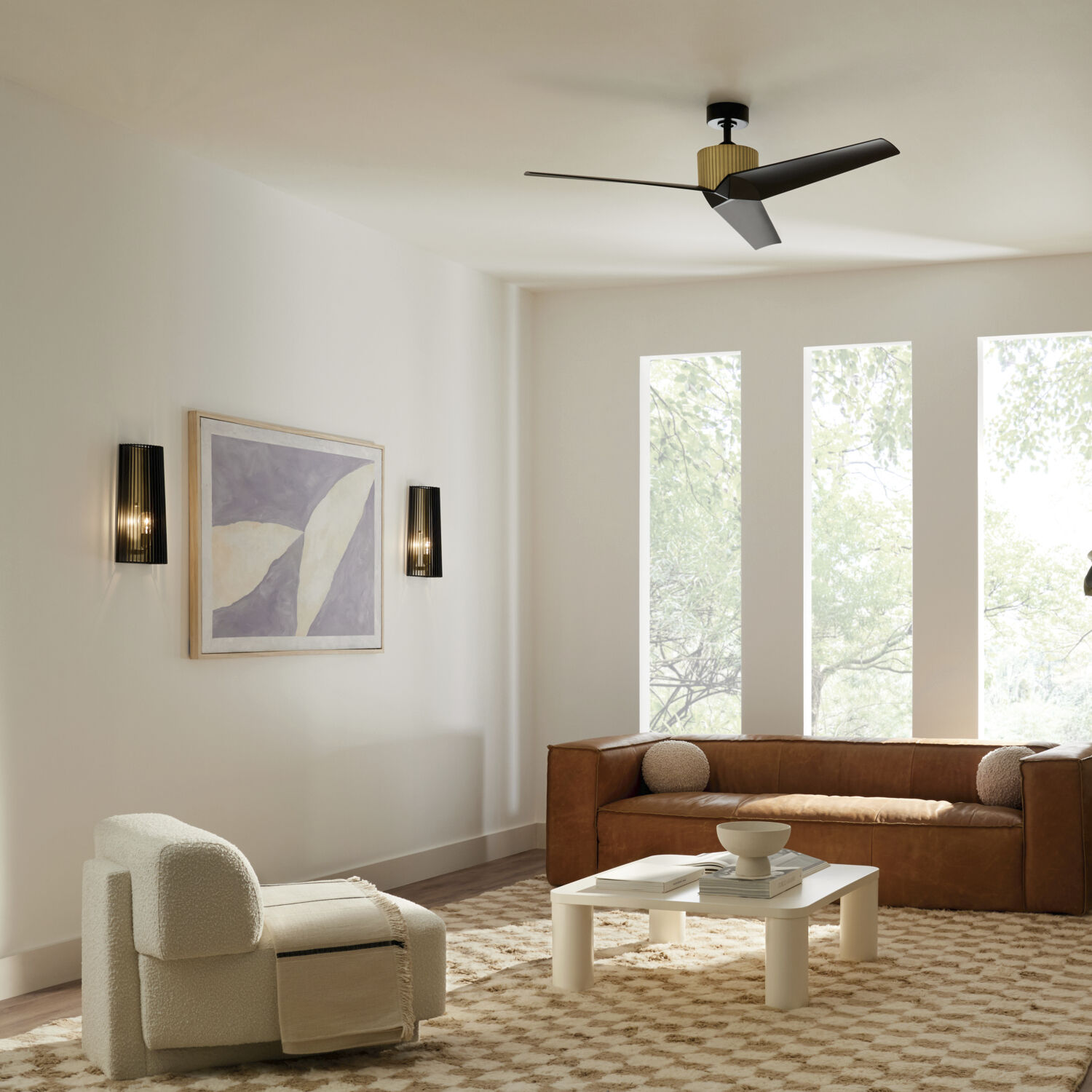 Kichler brass ceiling fan hotsell