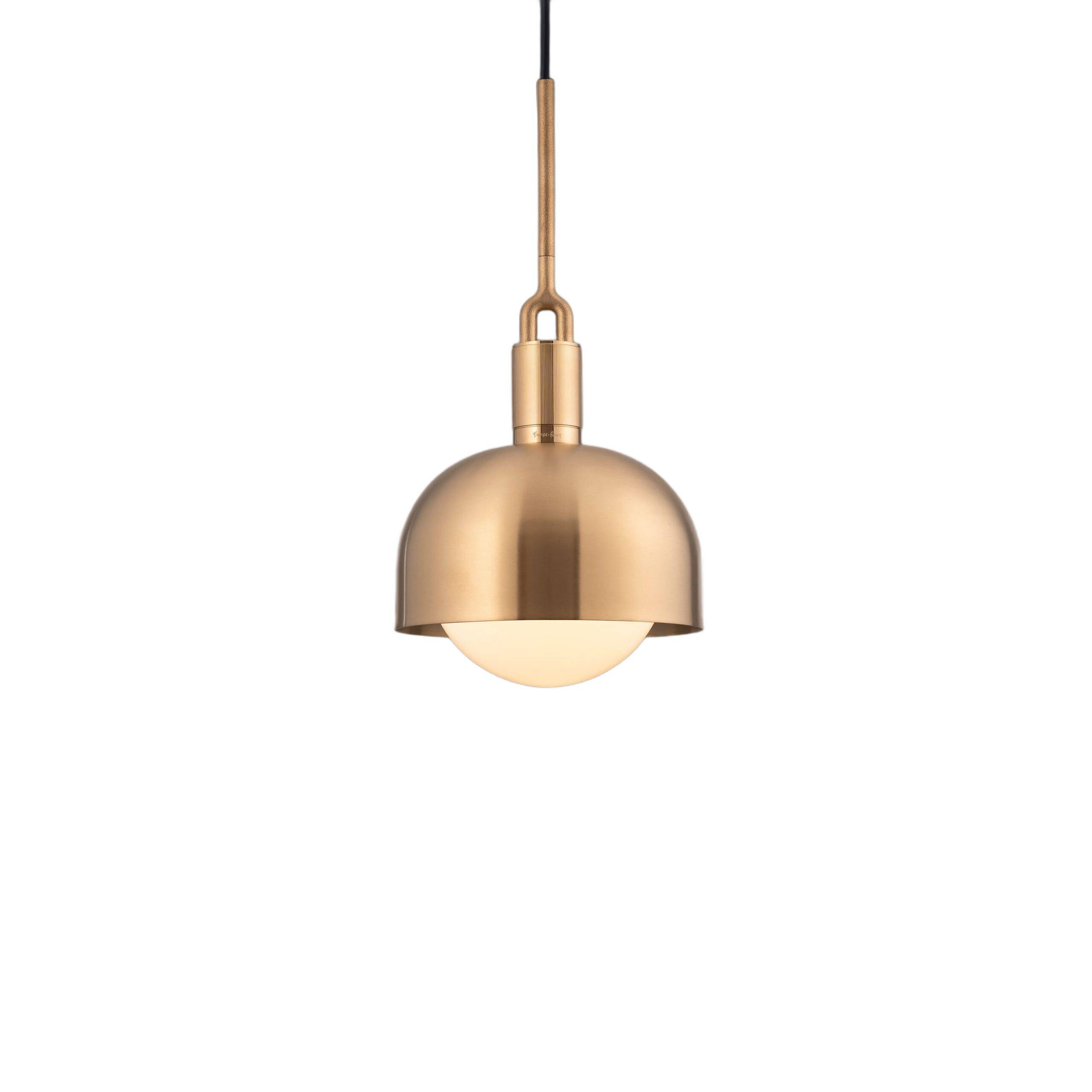 Forked LED 7.87 inch Brass Pendant Ceiling Light