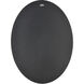 Curve 31 X 23 inch Black with Clear Wall Mirror