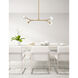 Zayne 4 Light 29 inch Gold Pendant Ceiling Light