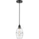 Edison Vaz 1 Light 5.88 inch Matte Black Cord Hung Mini Pendant Ceiling Light