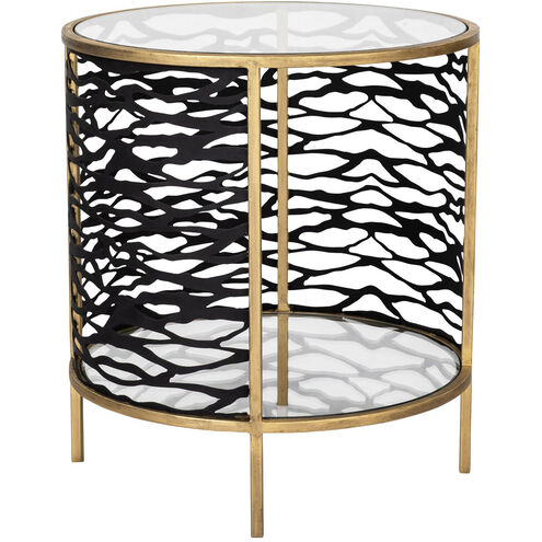 Kato 18 inch Havana Gold End Table, Smithsonian Collaboration