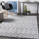 Deluxe Shag 123 X 94 inch Medium Gray Rug in 8 x 10, Rectangle