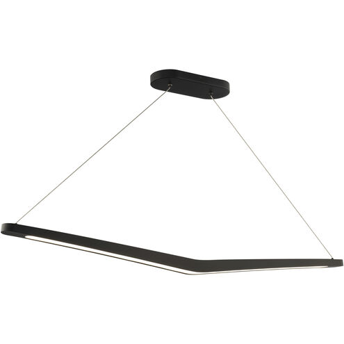 Alleron Linear Pendant Ceiling Light in 4000K, Black, dweLED