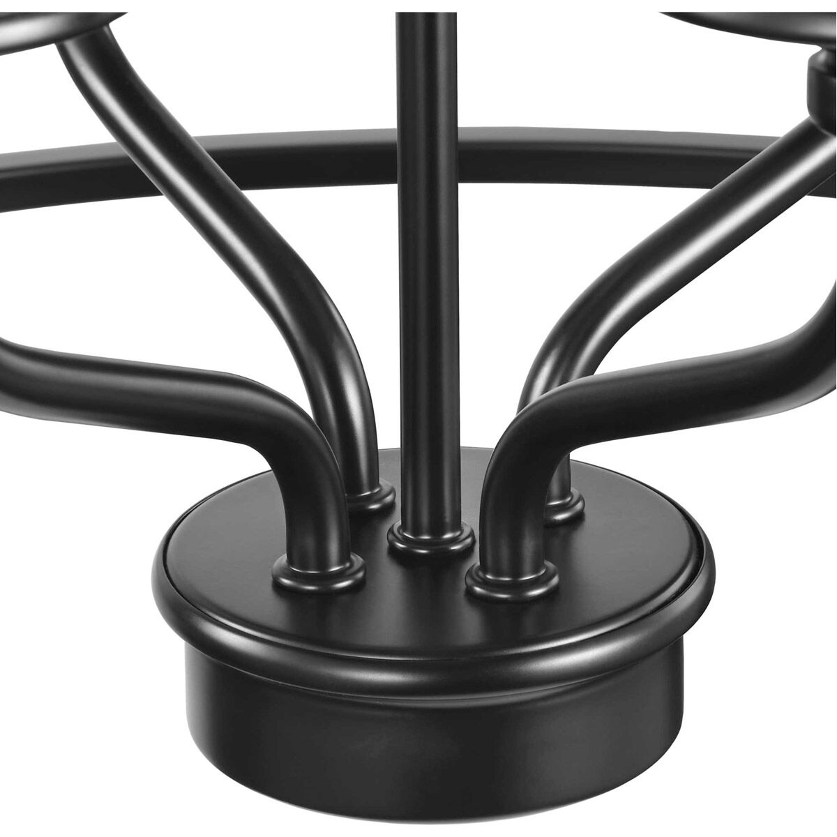 Bonita 4 Light 23 inch Matte Black Foyer Chandelier Ceiling Light, Design Series