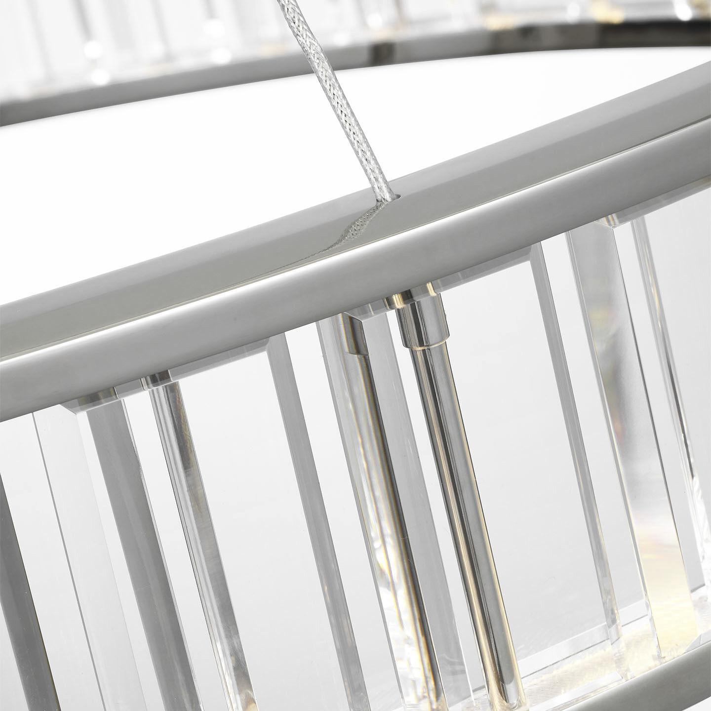 Chapman & Myers Iterna LED 40 inch Polished Nickel Ring Chandelier Ceiling Light