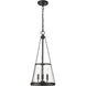 Prescott 3 Light 12 inch Matte Black Pendant Ceiling Light