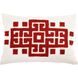 Bergamo 20 X 14 inch White/Red Pillow