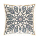 Vincent 20 X 20 inch Medium Gray and Blush Throw Pillow