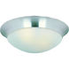 Essentials - 585x 3 Light 17 inch Satin Nickel Flush Mount Ceiling Light in Frosted