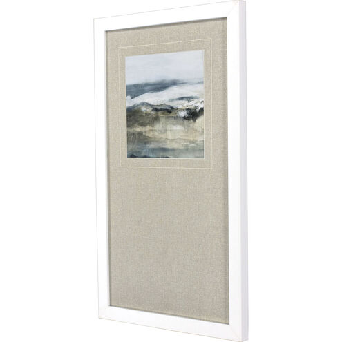 Moody Seas Blue and Multi and Teal and Neutral Framed Art