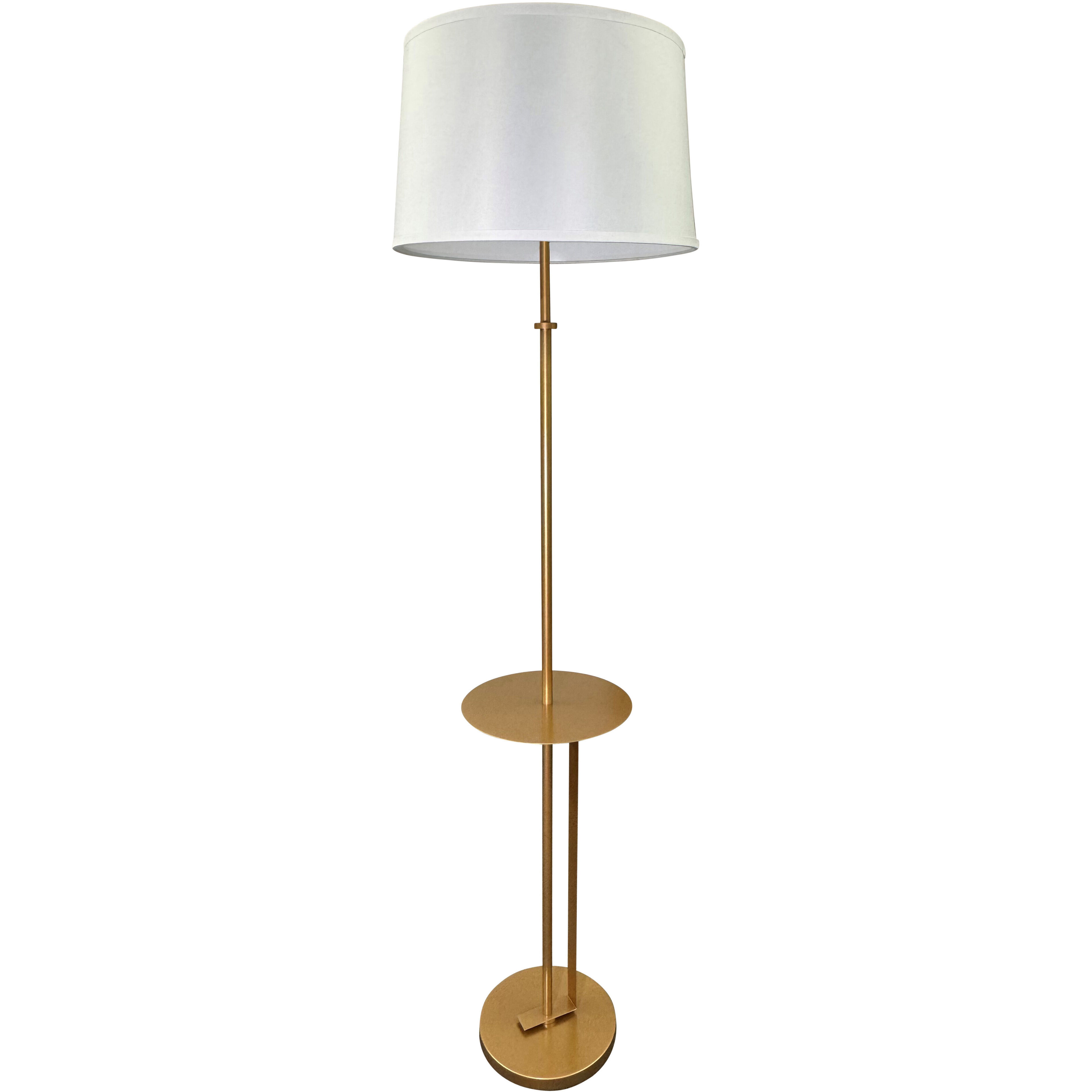 Lyndon 69 inch 150.00 watt Heritage Gold Floor Lamp Portable Light