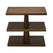 Fatima 28 X 26.5 inch Dark Walnut Side Table