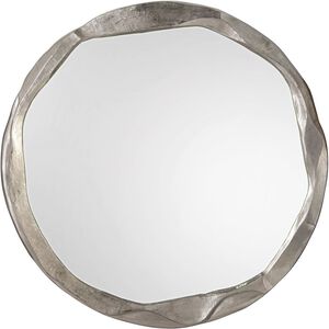 Round Ruga 54 X 54 inch Nickel Mirror, Large
