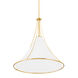 Madelyn 1 Light 17 inch Aged Brass Pendant Ceiling Light