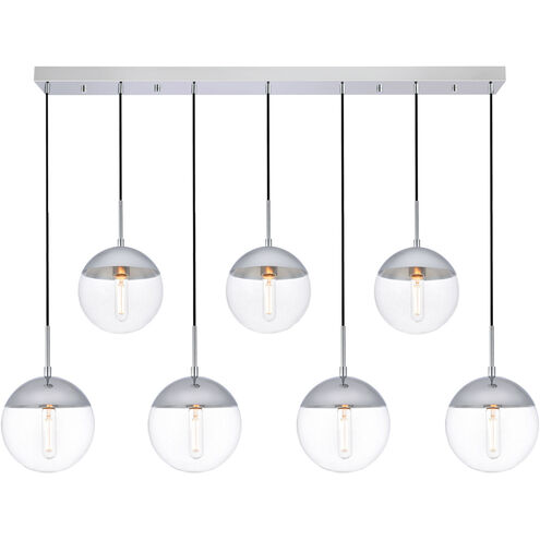 Oyster Bay 7 Light 8 inch Chrome Pendant Ceiling Light